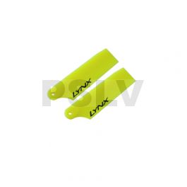 LX60294  Lynx Heli Innovations Plastic Tail Blade 29mm Green Yellow 130X  